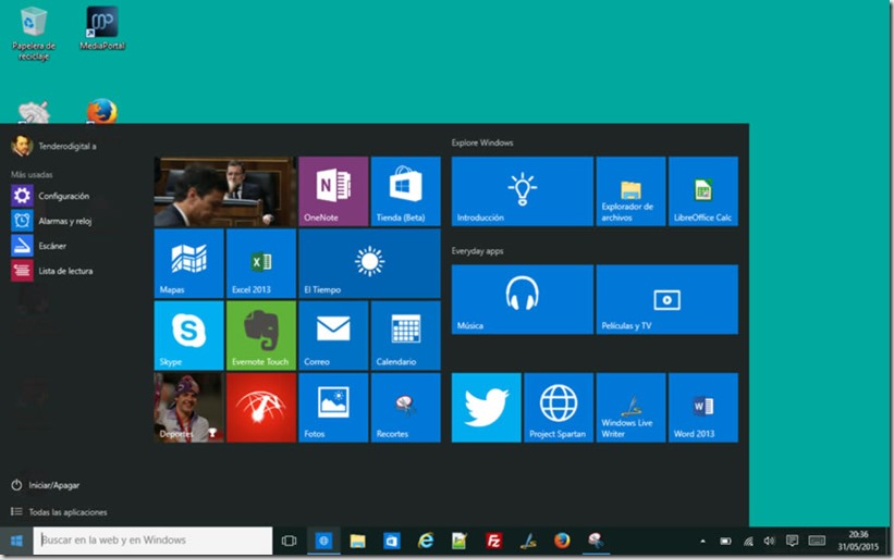 Windows 10 menu 1