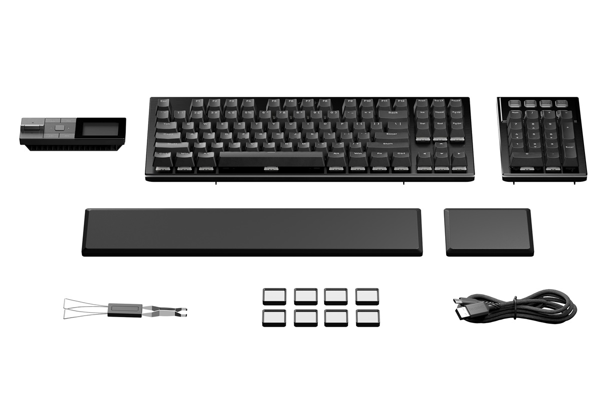 Teclado Dark Mount contenido paquete