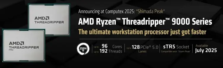 AMD presenta los nuevos Threadripper amd Threadripper 9000 con nucleos zen 5 a thumb jpg