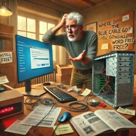 cliente configurando un pc nuevo