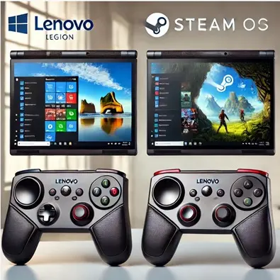 Primeras comparativas de SteamOS frente a Windows lenovo legion go con windows 11 y con steamos thumb jpg