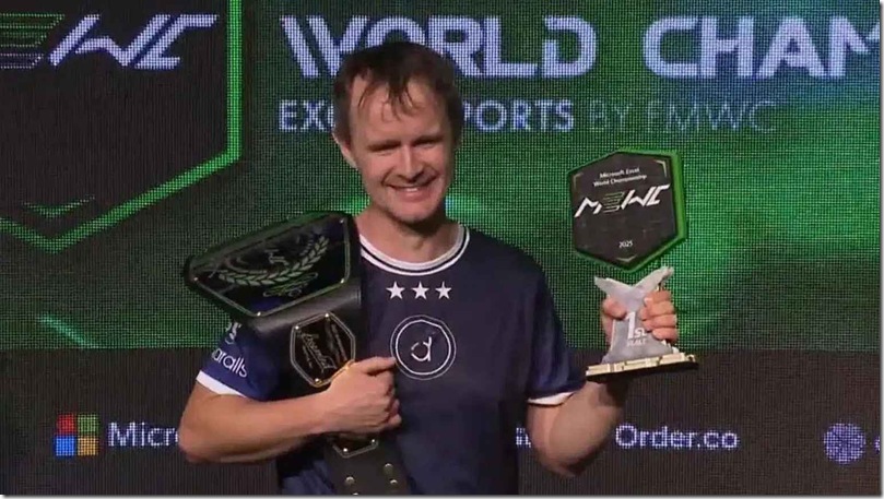 ganador del campeonato del mundo de Excel de 2025