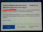 Hoy dedicados a desactivar el Control Inteligente de Aplicaciones de Windows Error Control Inteligente de Aplicaciones Bloqueo