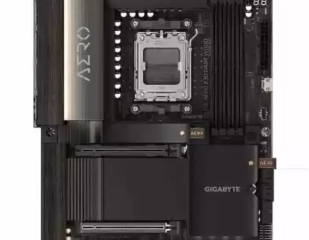 gigabyet x870E Aeoro placa base con madera a 2