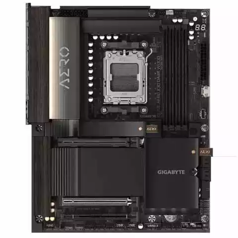 gigabyet x870E Aeoro placa base con madera a 2