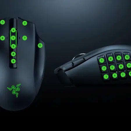 raton razer naga v3 con 23 botones